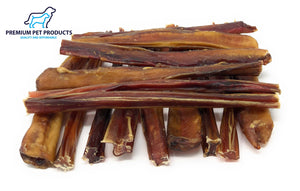 Easy to Chew "Steer/Bully Sticks 6 inch-15 Sticks", All Natural Dog Chews, Low Odor, Made in USA.