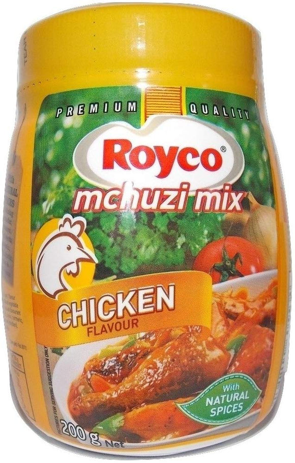 Original Royco Mchuzi Mix Chicken Flavour, Seasoning Makes Food Taste And Smell Better For The Tastiest Chicken Stew Or Casserole With A Perfect Chicken Flavor 200g