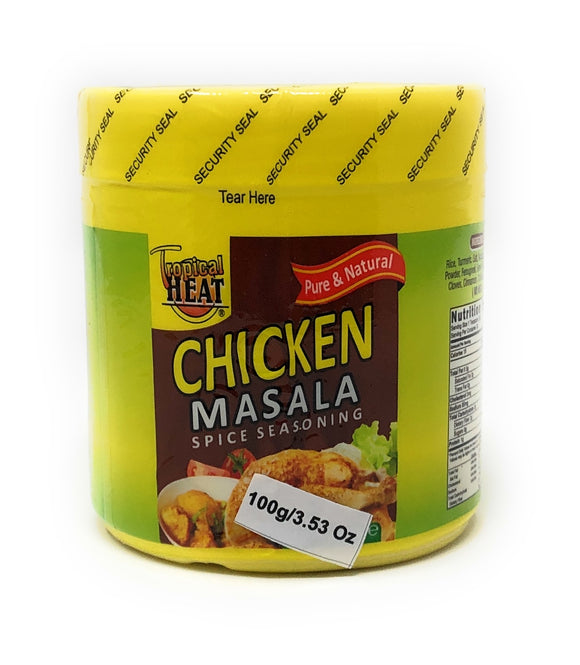 Tropical Heat chicken Masala is proudly Made in Kenya. 3.53 oz