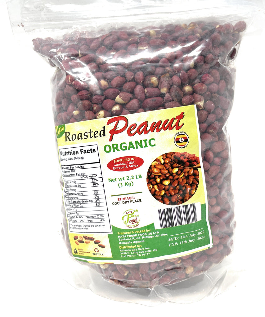 Wholesale of Ready to Eat Roasted Peanut Organic - 2.2 lb (1kg) from Uganda - 12 Units